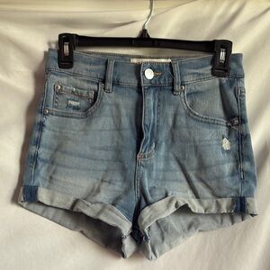 Garage Light Blue Jean Shorts